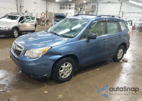 2015 Subaru Forester 2.5I from USA, damaged, VIN JF2SJABC0FH804717